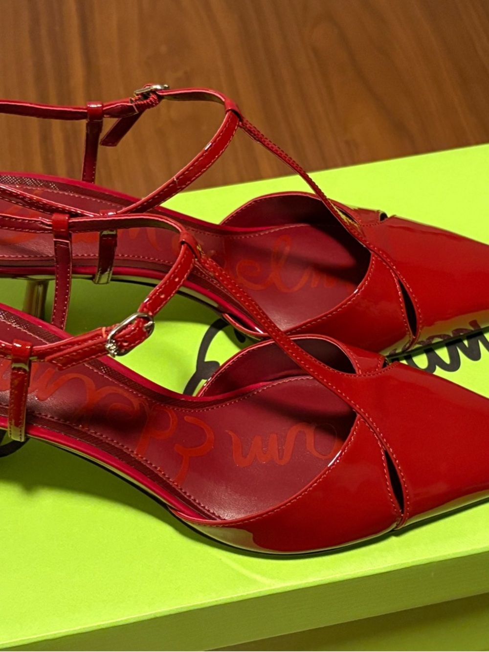 Sam Edelman Briella Red slingback kitten heels pointed toe. Brand new size 9.5 - Picture 4 of 6